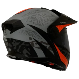Casco X-Sports 165 Girard Gris Naranja-6