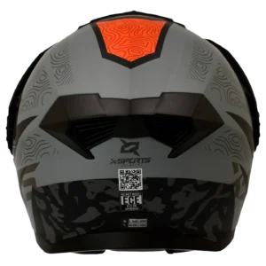 Casco X-Sports 165 Girard Gris Naranja-7