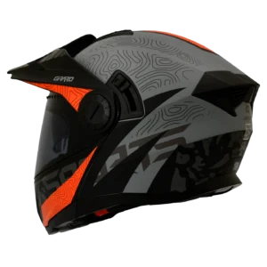 Casco X-Sports 165 Girard Gris Naranja-8