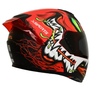 Casco X-Sports M67 Reptile Rojo-6