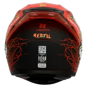 Casco X-Sports M67 Reptile Rojo-7