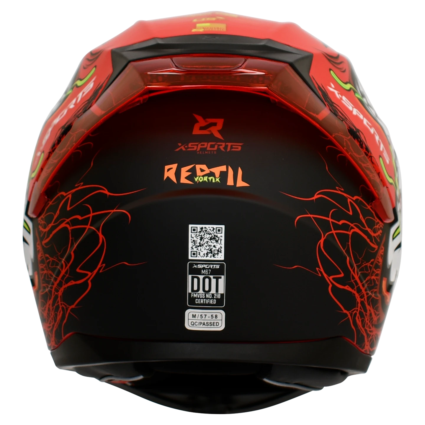 Casco X-Sports M67 Reptile Rojo-7