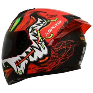 Casco X-Sports M67 Reptile Rojo-8
