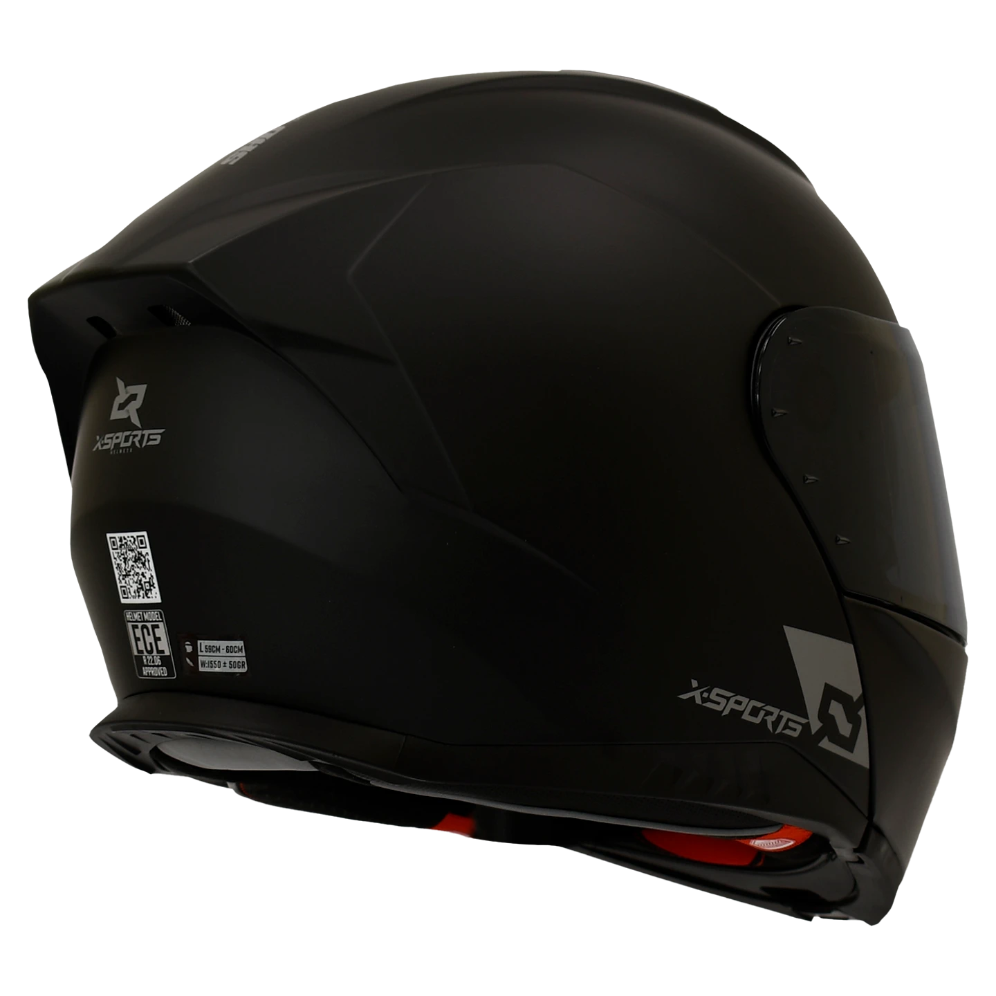 Casco X-Sports 166 Negro Mate-6