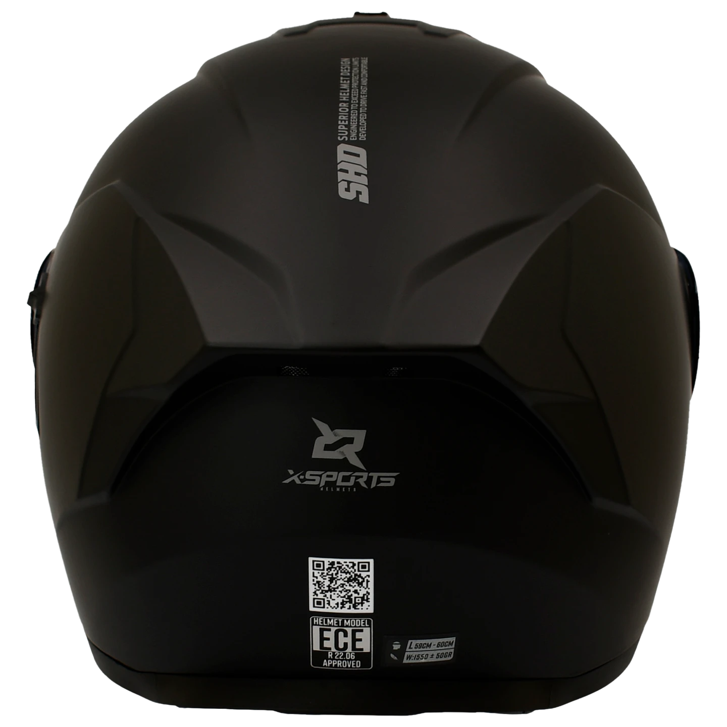 Casco X-Sports 166 Negro Mate-7
