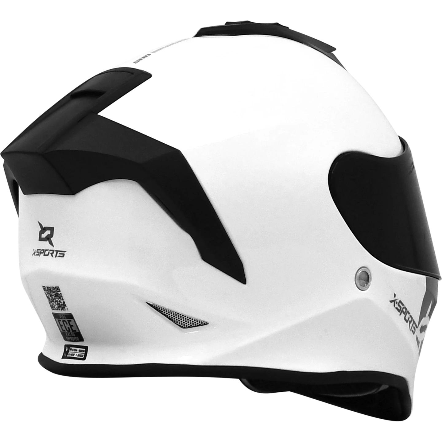 Casco X-Sports V151 Blanco Brillo-6